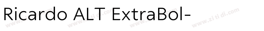 Ricardo ALT ExtraBol字体转换
